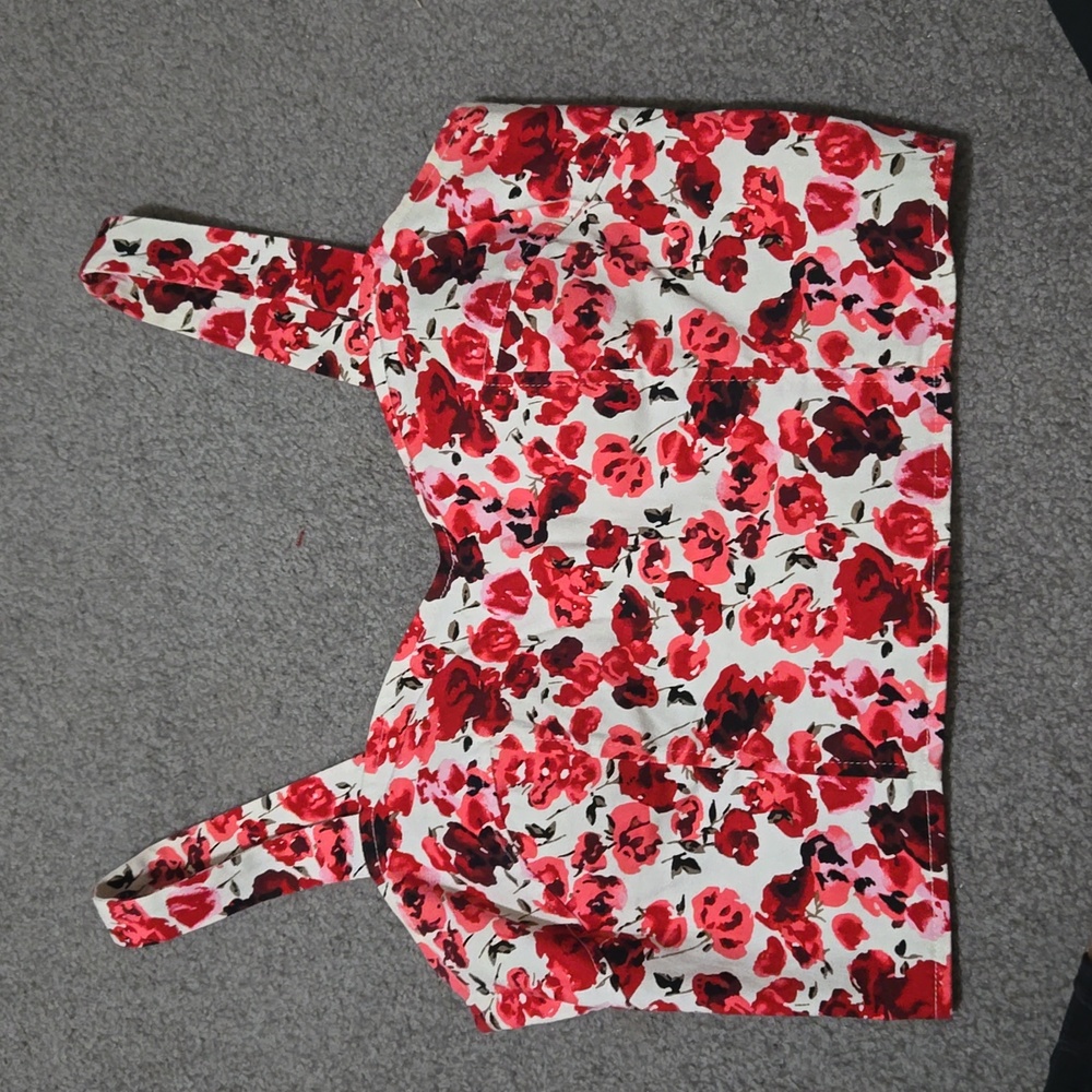 Floral corset tank